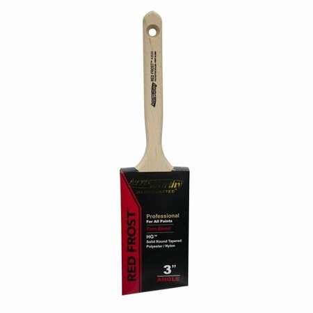 DEFENSEGUARD 3 in. Red Frost Professional Firm Angle Paint Brush DE3334662